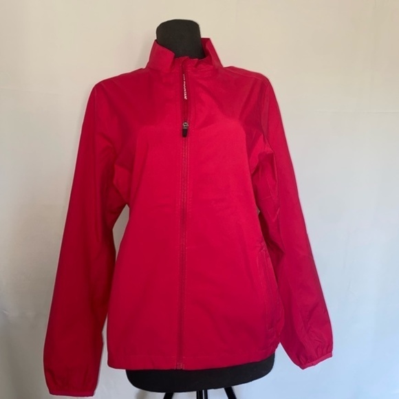 SUN MOUNTAIN WATERPROOF WINDBREAKER PINK JACKET OUTDOOR SPORT MEDIUM - Picture 2 of 6